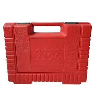 Lego Storage Case Red Hard Plastic Carrying Vintage 1985 Made In USA